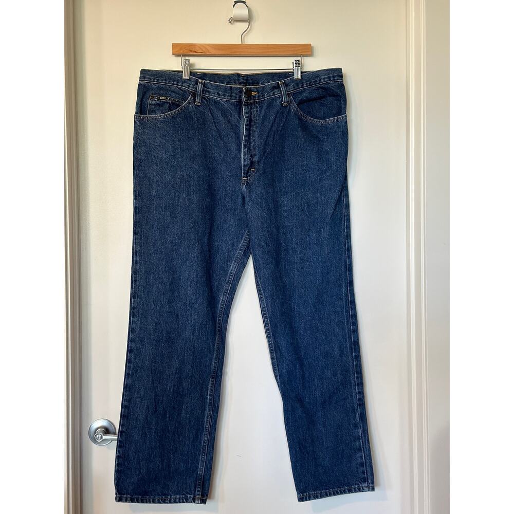 Lee Jeans Men's 42 x 30 100% Cotton Straight Leg Jeans Medium Wash 2008940